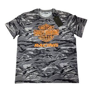 Harley Davidson Men's Racing Camo T Shirt Camouflage Size XL 96061-24VM New